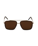 Dolce & Gabbana Mens Square Polarized Lens Sunglasses - Black Metal - One Size
