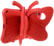 Trolsk 3D Butterfly iskunkestävä kotelo (iPad mini 6) - Punainen