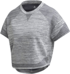 adidas Women's Running Top (Size XS) PK HD W Pullover Grey Logo Sweatshirt - New
