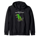 Green Cheeked Conure Gifts, I Scream Conure, Conure Parrot Zip Hoodie