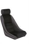 Cobra Seats CRS-M-C-BK-BK stol Classic RS svart vinyl /svart corduroy (liknar manchester) i sits och rygg