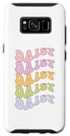 Galaxy S8 Daisy First Name I Love Daisy Girl Boy Groovy Birthday Case