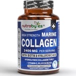 High Strength Marine Collagen 2400Mg with Hyaluronic Acid 100Mg, Biotin, Vitamin