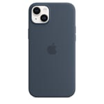 Apple iPhone 14 Plus Silicone Case with MagSafe (Storm Blue)