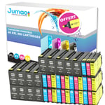 40 cartouches type Jumao compatibles pour HP Officejet Pro 8610 tout-en-un +Fluo offert