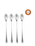Robert Welch Radford Satin Long Handled Spoon, Set Of 4 Silver