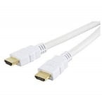 3 Metre White Extra Long HDMI Cable With Gold Cable Plated Connectors for TV, 