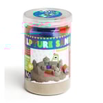 Sandskulpturer  (500g Kinetisk sand + formar)