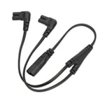 IEC320 C8 till Dubbel C7 Kabel Hane till Hona 1 in 2 Ut AC Strömsplitterkabel för LCD-skärm Skrivbordslampa 100?250V