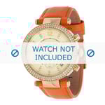 Michael Kors klockarmband MK2279 Parker Läder Apelsin 20mm + sömmar orange