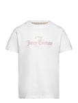 Juicy Diamante Regular Ss Tee Tops T-shirts Short-sleeved White Juicy Couture