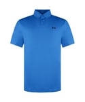 Under Armour Performance 2.0 Mens Blue Golf Polo Shirt - Size Large