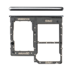 Sort Samsung Galaxy A40 simkortholder med SD-kortholder