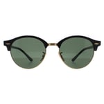 Ray-Ban Sunglasses Clubround 4246 901 Black & Gold Green