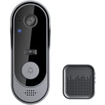 Gotrays - Sonnette sans fil avec caméra 1080p, interphone vidéo wifi intérieur, audio bidirectionnel, carte sd et stockage en nuage, étanche ip66,
