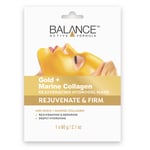Balance Active Formula GOLD + MARINE Collagen Rejuvenating Hydrogel Mask 1x60 g