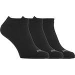Bula 3Pk No Show Socks Black