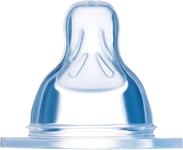 MAM - Set of 2 Anti Colic Baby Bottle Teats - Size 2 - Silicone