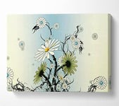 Daisy Chain Skies Canvas Print Wall Art - Large 26 x 40 Inches