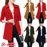 S-4xl Autumn Winter Women Solid Color Red 2xl