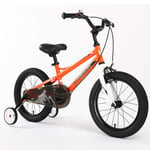 M-YN Kids Bike for Boys and Girls, 12, 14, 16, 18, 20inch with Training Wheels with Cycle Training Wheels or Kickstand Child's Bicycle (Color : Orange, Size : 16inch)