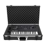 Analog Cases Unison Case for Korg Minilogue/Minilogue XD or comparable Synthesizers (Carrying case, Aluminium Corner Protection, Padded lid with Handle), Black