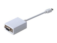 DIGITUS - DisplayPort-adapter - Mini DisplayPort (hane) till HD-15 (VGA) (hona) - formpressad - vit