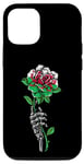 iPhone 13 Pro Wales UK Flag Rose With Skeleton Wales UK Gifts Love Wales Case