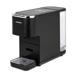 Tornado La TCM7042-GS Machine à Café 5-en-1, Compatible Nespresso, Dolce Gusto, Lavazza Blue, ESE et Café Moulu, 20 Bars, 1,5 L