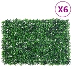 vidaXL Konstväxt växtvägg 6 st grön 40x60 cm -  Gräsmatta & trädgård