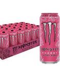 24 st Monster Energy Ultra Rosá 500 ml Energidryck (sockerfri) - Fullpackad