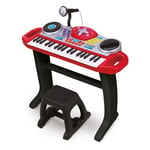 Keyboard til børn med skammel Klaver med stativ og stol 552166