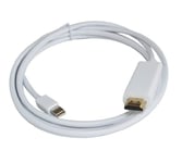 Autre Câble adaptateur Thunderbolt Displayport Mini Display Port/DP vers HDMI mâle pour Apple Macbook Mac Air Pro, 1.8M/6ft, plaqué or Nipseyteko