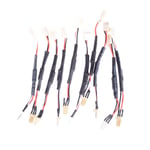 10pcs 3pin Reduce Pc Fan Speed Noise Extension Resistor Power Ca One Size