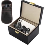 Faraday Box, [Plus Faraday Pouch] Diyife 16,5 x 12,3 x 9,3 cm Stor Faraday Box för Bilnycklar, Anti-Stöld Nyckelbricka Skydd RFID Signal Blockerande Box Large plus pouch