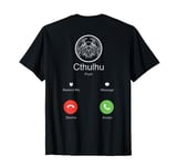 Death Call of Cthulhu Monster Mythos Goth Print On The Back T-Shirt