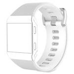 Fitbit Ionic mönstrat klockband av silikon - Vit - Storlek L