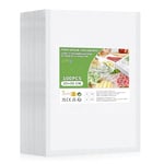 Oderra 100 Pcs Sacs sous Vide Alimentaire, 20 x 30 cm Foodsaver Sac Sous vide, Sac pour Machine Sous Vide Alimentaire Utilisé pour Le Scellage Et La Conservation des Aliments