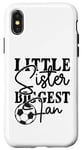 iPhone X/XS Little Sister Biggest Fan Football Life Mom Baby Sister Case