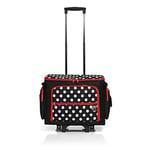 Prym 612630 Sewing machine Trolley Polka Dots, Black/Red/White, 44 x 22 x 36 cm