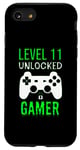 iPhone SE (2020) / 7 / 8 Gamer 11th Birthday Funny - Level 11 Unlocked Gamer Case