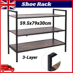 3‑Layer Stackable Shoe Rack Storage Shelf for Wardrobes Corridors Bedrooms UK