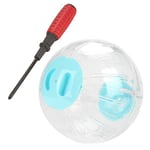 Hamster Ball Boule d'exercice pour Hamster Diamètre 18.5cm Jouet Fantastique pour Les Petits Hamsters et pour Les Souris Boule de Voyage Transparente(Blue)