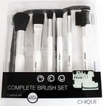 CHIQUE Cosmetic 7 Piece Travel Size Make Up Brush Set WHITE 100% Vegan