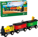BRIO World - Safari Train for Kids Age 3 Years Up - Compatible with all BRIO Ra