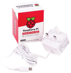 Official Raspberry Pi 4 USB-C PSU, UK White - RASPBERRY-PI