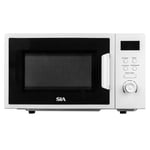 20L Microwave In White, Digital Display, 700W, 8 Auto-Functions - SIA FDM21WH