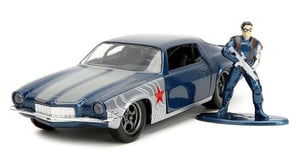 JADA TOYS, CHEVROLET Camaro avec figurine Winter Soldier 1973 AVENGERS, échel...