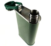 Stanley Classic Pocket Spirits Flask / Hip Flask in Hammertone Green 0.23L/8oz