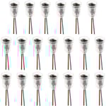 20 st E10-lamphållare med kabel, E10-lampsockel med kabel, E10-lamphållare med kabel